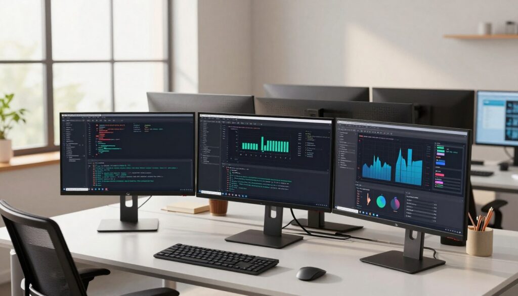 monitores para produtividade e programação