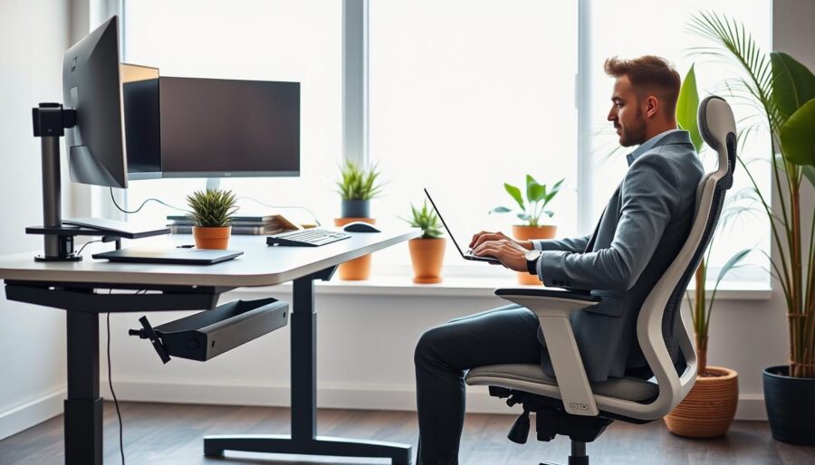 como montar um setup ergonômico para trabalhar com mais conforto