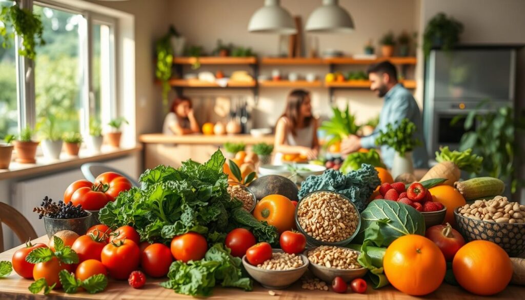 vida saudável e alimentação consciente