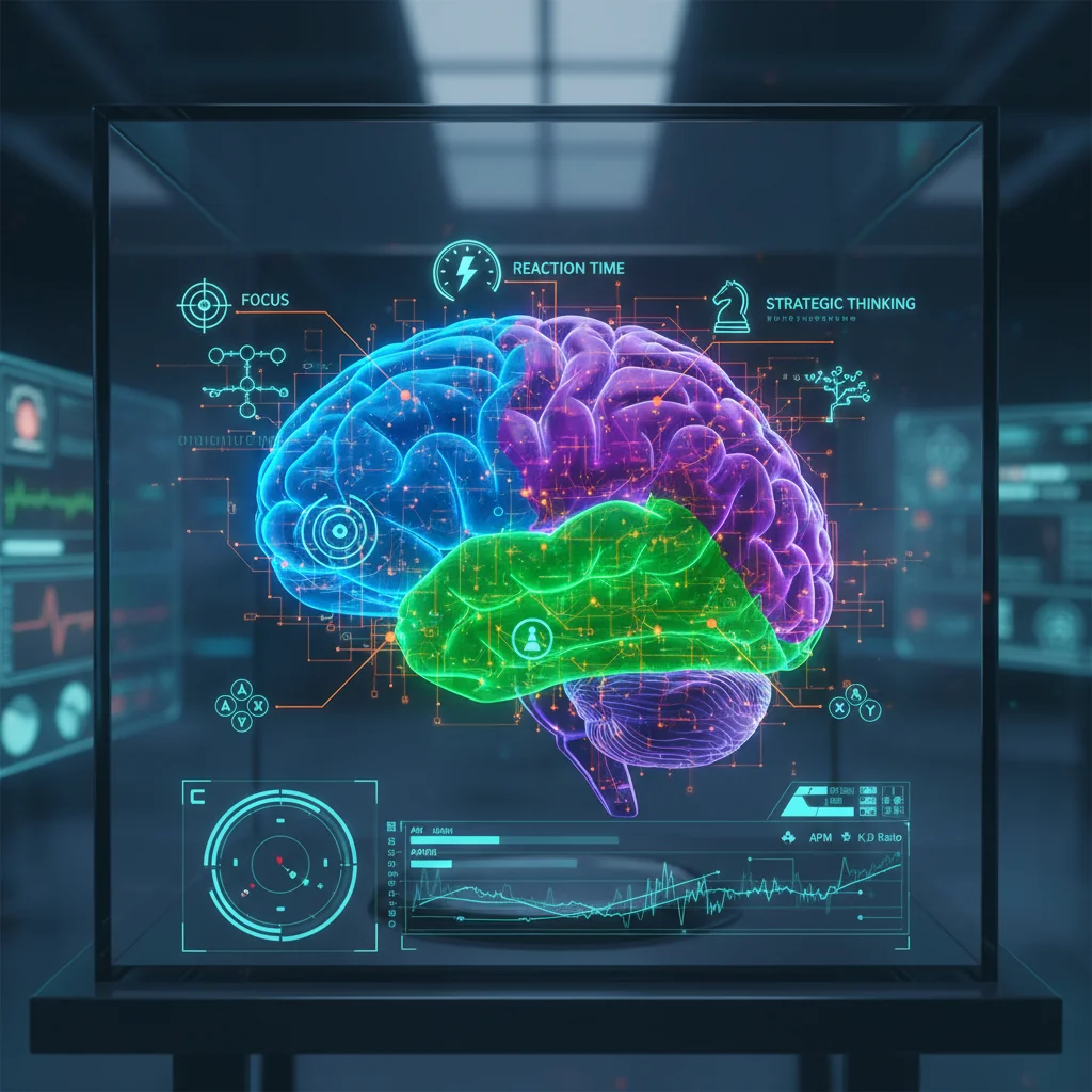 Brain mapping cognitive functions for enhanced gaming performance