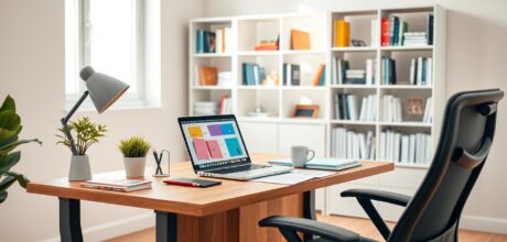 Guia completo para organizar um setup de estudos ergonômico e produtivo