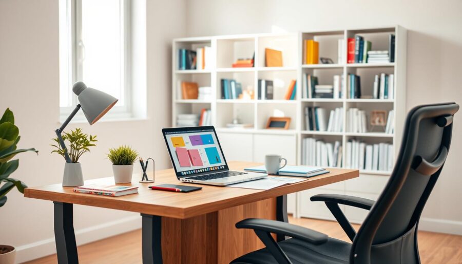 Guia completo para organizar um setup de estudos ergonômico e produtivo
