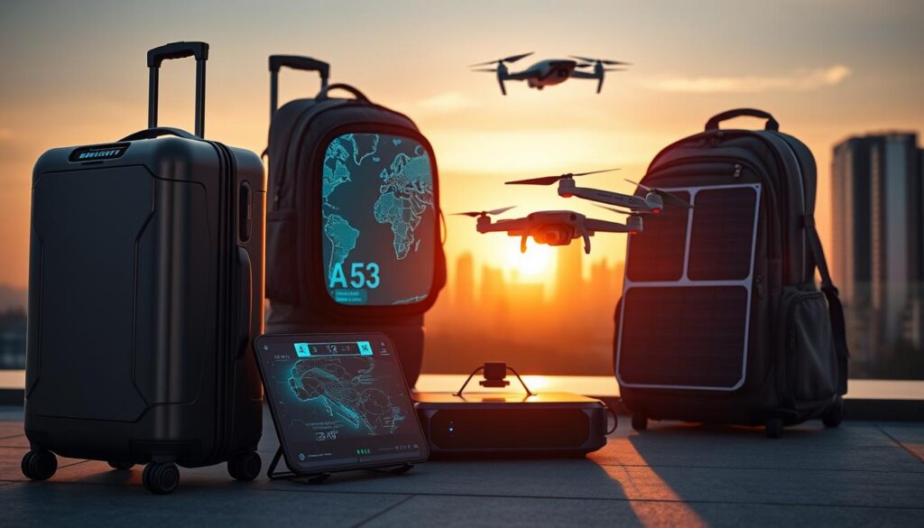 tecnologia de ponta em gadgets de viagem